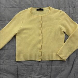 Zara Light Yellow wool Women's Cardigan xs 2